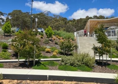 Carrick Hill - steps to the main car park by the restaurant