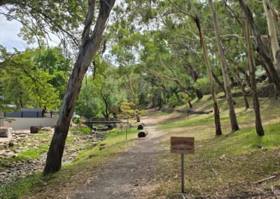 2025-01-20 Bridgewater Inn - behind Inn and creek